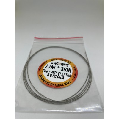 CloudWire - Ni80 - 0.80 Ohm MTL/POD Çubuk Performans Teli